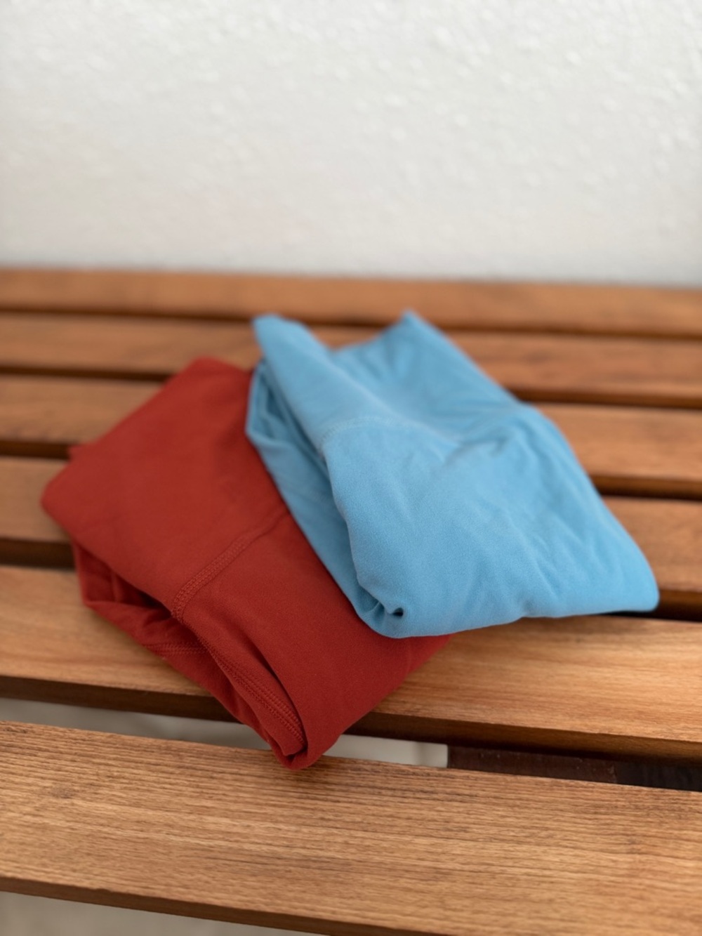Nike workout leggings bundle (blue and rust orange)